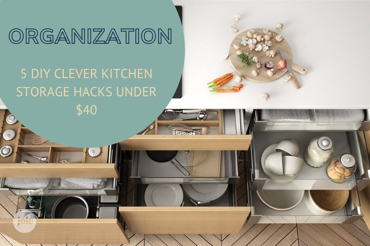 5 DIY Clever Kitchen Storage Hacks Under $40