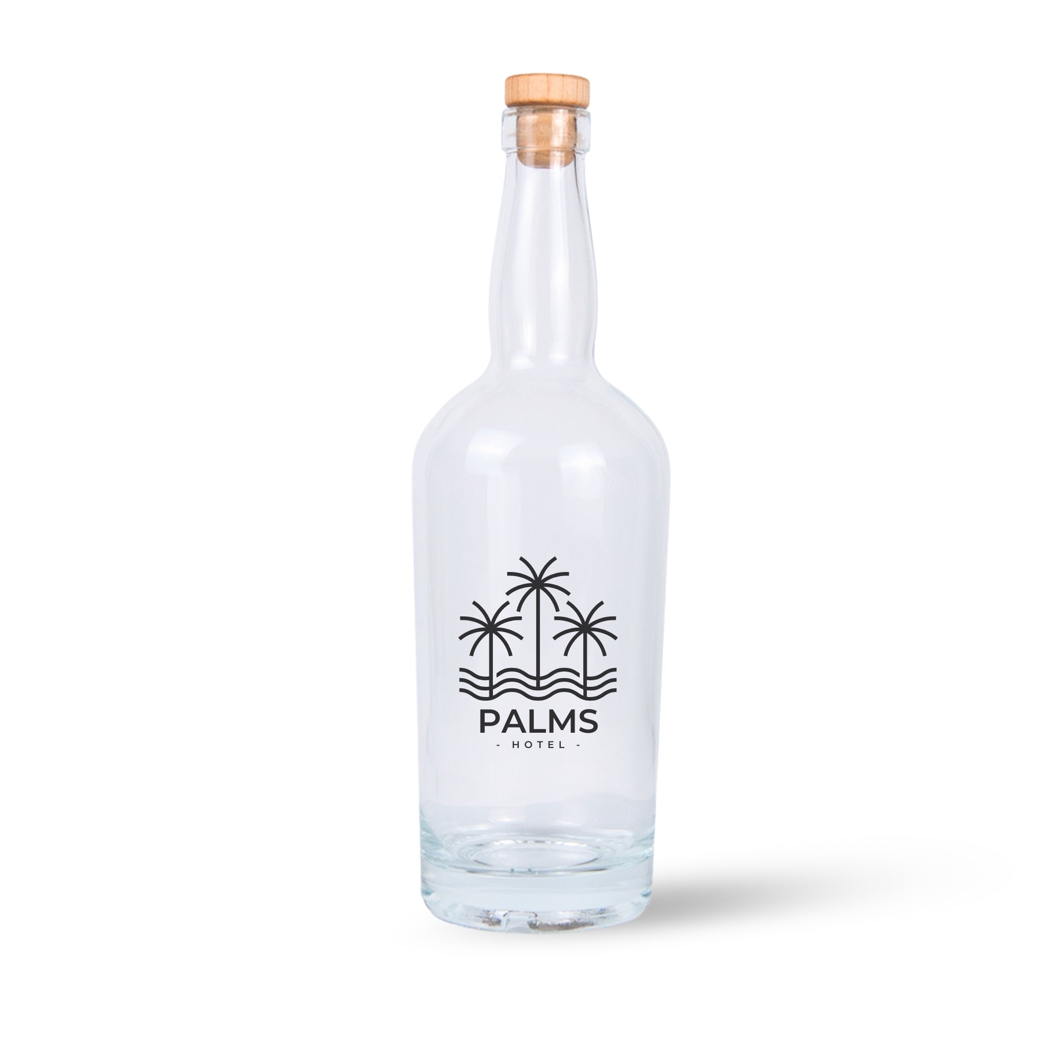 Premium 750 ml Glass Water Bottle | Customizable Laser Engraving