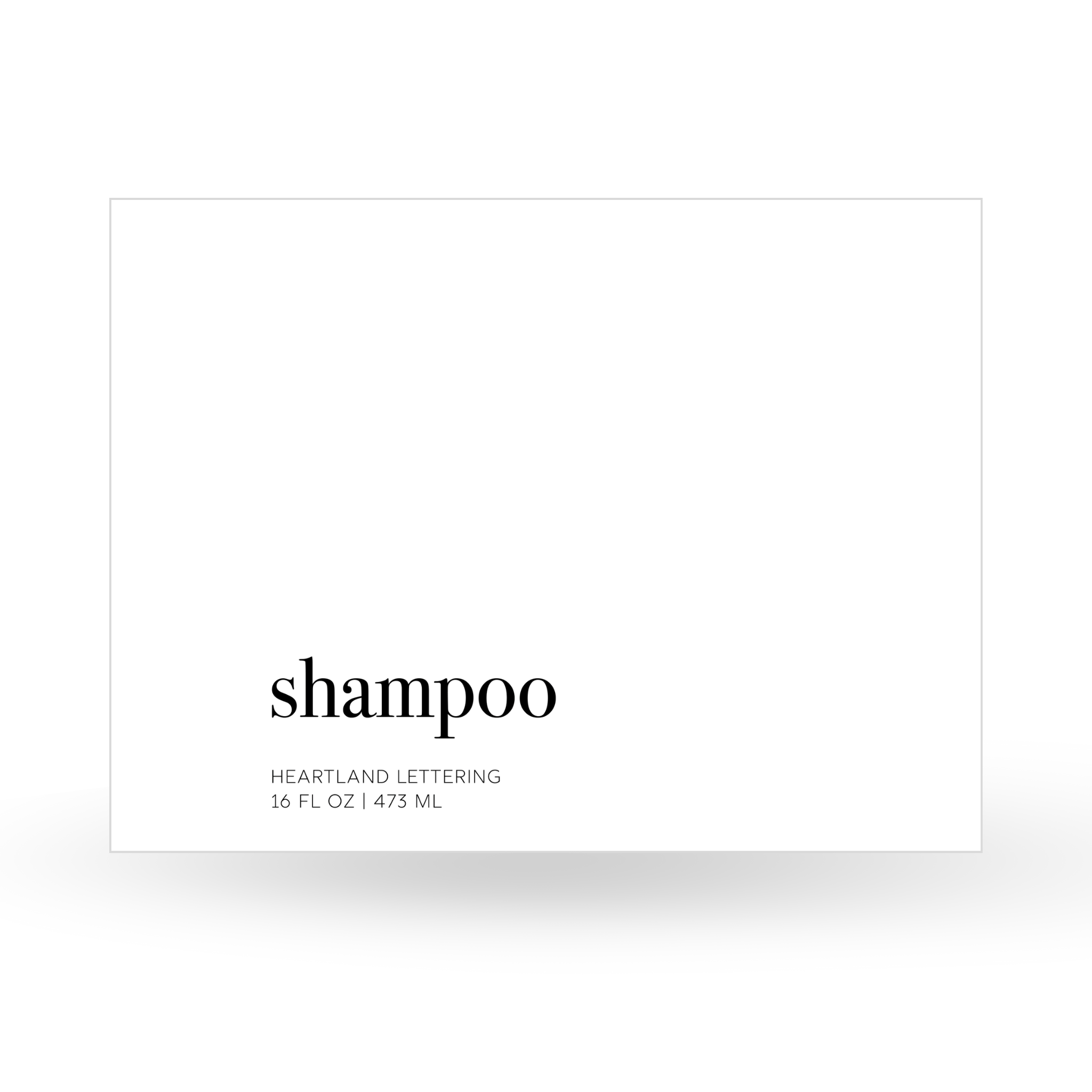 Minimalist Toiletry Organization Labels for Bathroom Shower and Kitchen Sink